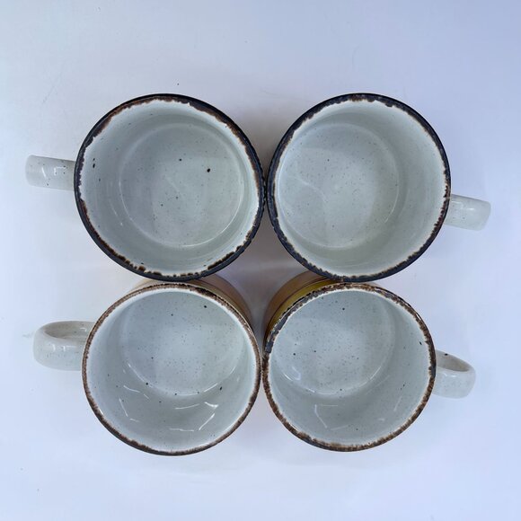 • vintage stonehenge midwinter sun cups and saucers set of 4 1970's - Picture 5 of 7